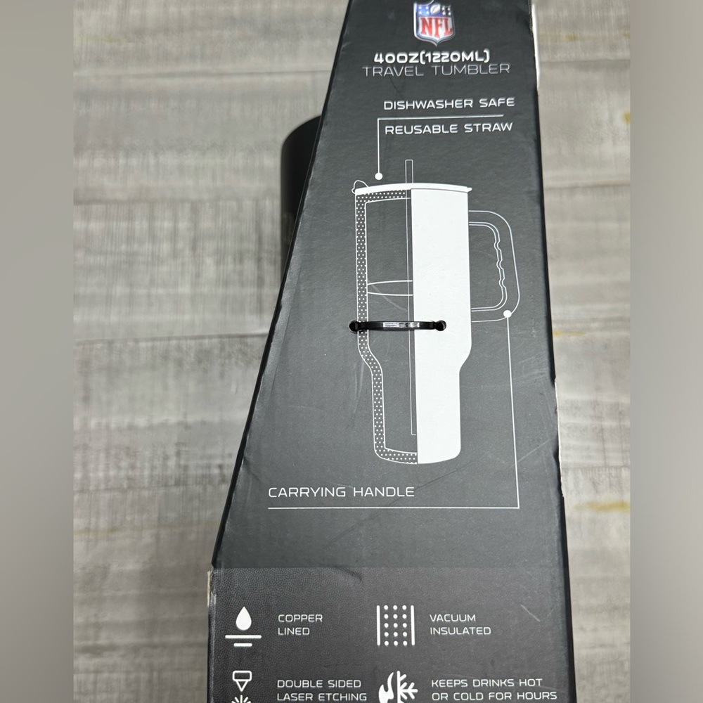 Atlanta Falcons NCAA 24/40oz Travel Tumbler No Lid Included New - Picture 8 of 8